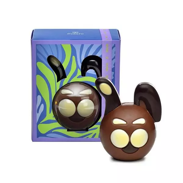 Box of Rabbit Head Chocolate Figurine, Easter Gift